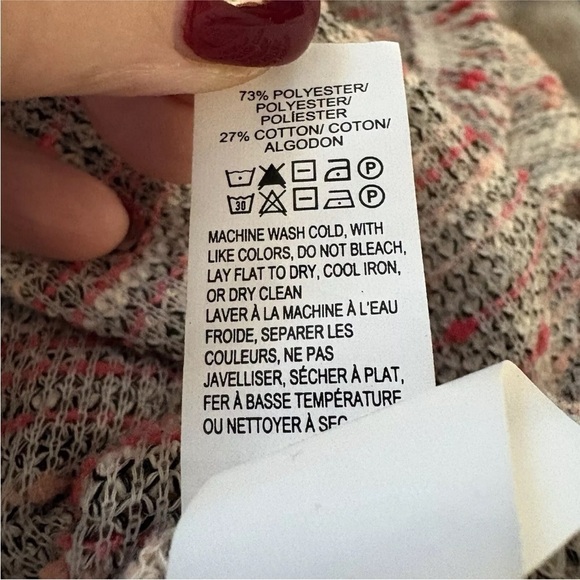 Lucky Brand Textured Square-Neck Top Womens Size Large (1305)‎ - Picture 8 of 9